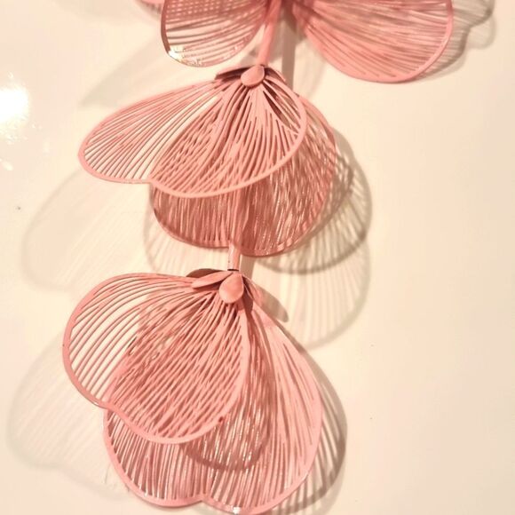 New ZARA cascading flowers choker necklace in Pink - Picture 5 of 12